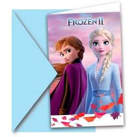Bilde av Disney Frozen invitasjonskort 6 st