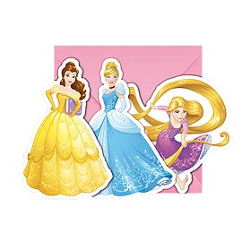 Bilde av Disney Princess Inbjudningskort (6 st)