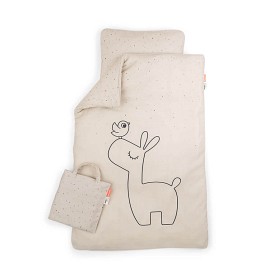 Bilde av Done By Deer Bäddset Spjälsäng Lalee (Sand)