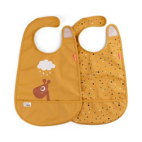 Bilde av Done By Deer Haklapp 2-p Raffi (Mustard)
