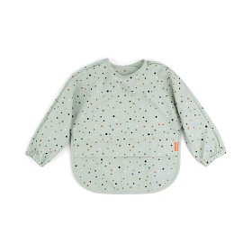 Bilde av Done By Deer Haklapp med ärm Happy Dots (Green)
