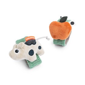 Bilde av Done By Deer Håndleddsrangle 2-pack Dotti (Green)