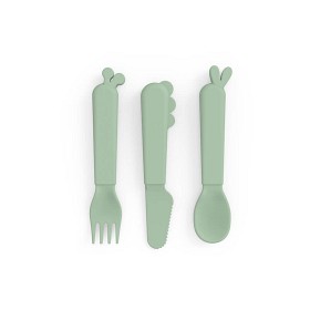 Bilde av Done By Deer Kiddish Bestickset Deer Friends (Green)