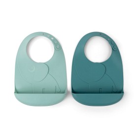 Bilde av Done By Deer Peekaboo Haklapp 2-p Elphee (Blue)