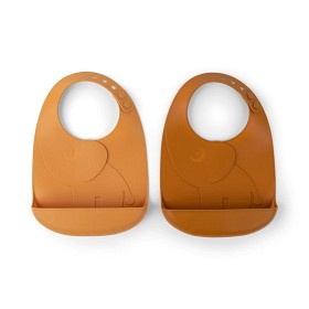 Bilde av Done By Deer Peekaboo Haklapp 2-p Elphee (Mustard)