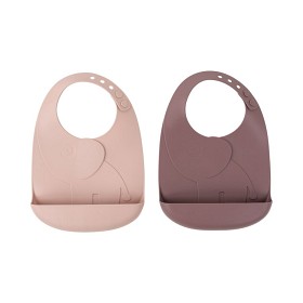Bilde av Done By Deer Peekaboo Haklapp 2-p Elphee (Powder)