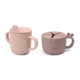 Bilde av Done By Deer Peekaboo Pipmugg/Snackmugg 2-p Deer Friends (Powder)