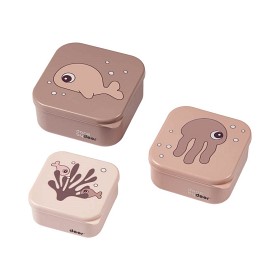 Bilde av Done By Deer Snack Box 3-p Sea Friends (Powder)