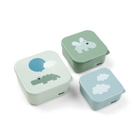 Bilde av Done By Deer Snack Box 3-pack Happy Clouds (Green)