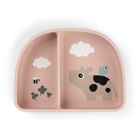 Bilde av Done By Deer Stick&Stay Skål med rom Tiny Farm (Powder)