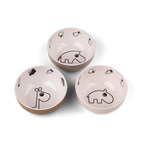 Bilde av Done By Deer Yummy Skål Mini 3-p Deer friends (Powder)
