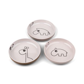 Bilde av Done By Deer Yummy Tallrik Mini 3-p Deer friends (Powder)