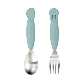 Bilde av Done By Deer YummyPlus Bestickset Sea friends (Blue)