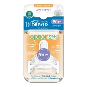 Bilde av Dr Brown Wide-Neck Dinapp Options + Størrelse 4, 2-pack