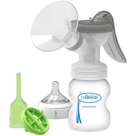 Bilde av Dr Brown Manuell Brystpumpe SoftShape Silikonskjold