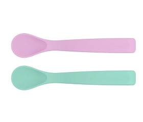 Bilde av EcoViking Silikonskedar 2-pack (Rosa/Mint)