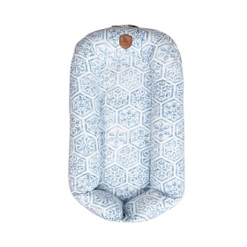 Bilde av EcoViking Organic Babynest (Lyse blå)