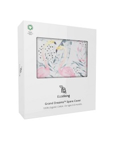 Bilde av EcoViking Organic Babynest Överdrag  (Flamingo Rosa)