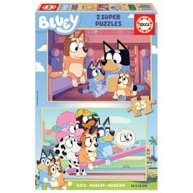 Bilde av Educa Bluey Trepuslespill (2x25-brikker)