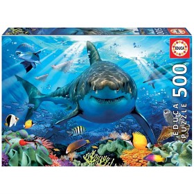 Bilde av Educa Puslespill Great White Shark (500-bitar)