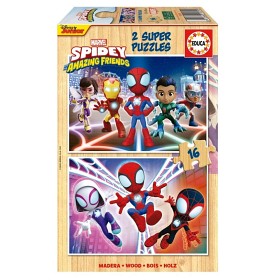 Bilde av Educa Spidey & His Amazing Friends Puslespill (2 x 16-bitar)
