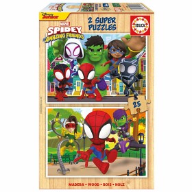 Bilde av Educa Spidey & His Amazing Friends Puslespill (2 x 25 brikker)