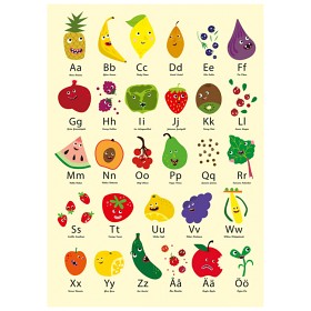 Bilde av Ejvor Poster Alfabet & Frukt