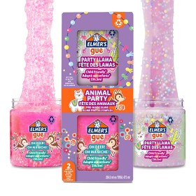 Bilde av Elmer's Gue Klar slime 2-pakning (Animal Party)