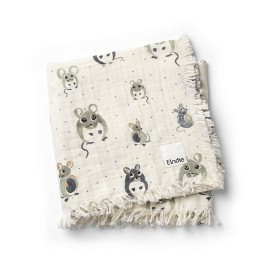 Bilde av Elodie Cotton Blanket Forest Mouse (Hvit)