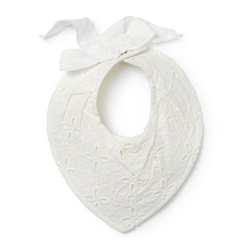 Bilde av Elodie DryBib Embroidery Anglais (Vit)