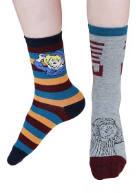 Bilde av Emil i Lönneberga Rolig Strumpor 2-pack (Grå/Blå)