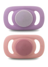 Bilde av Esska Chilla Smokk Silikon 2-pack 4-36 mån (Lila/Rosa)