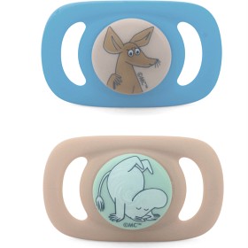 Bilde av Esska Chilla Smokk Silikon 2-pack 4-36 mån (Mumin/Sniffy)