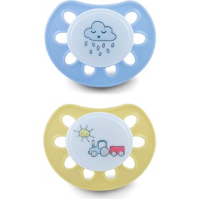 Bilde av Esska Classic Mini Smokk Silikon 2-pack 0-6 mån (Moln/Traktor)