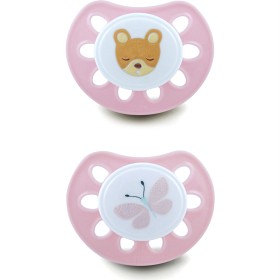 Bilde av Esska Classic Mini Smokk Silikon 2-pack 0-6 mån (Teddy/Sommerfugl)