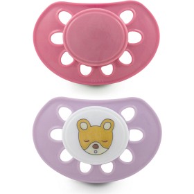 Bilde av Esska Classic Smokk Silikon 2-pack 4-36 mån (Rosa/Teddy)