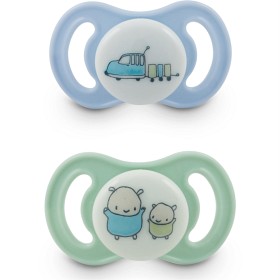 Bilde av Esska Happy Mini Glow Smokk Silikon 2-pack 0-6 mån (Bil/Bollis)