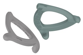 Bilde av Everyday Baby Bitering Silikon 2-pack (Quiet Grey/Harmony Green)