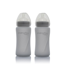 Bilde av Everyday Baby Nappflaska Healthy + Sett (Quiet Grey)