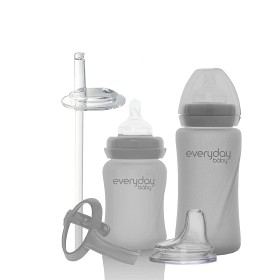 Bilde av Everyday Baby Nappflaske/Tutekopp Healthy + Kit (Quiet Grey)