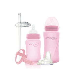 Bilde av Everyday Baby Nappflaske/Tutekopp Healthy + Kit (Rose Pink)