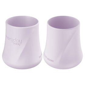 Bilde av Everyday Baby Krus Silikon 2-pack (Light Lavender)