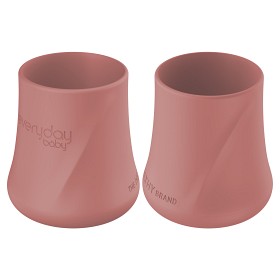 Bilde av Everyday Baby Krus Silikon 2-pack (Nature Red)