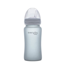 Bilde av Everyday Baby Sugrörsflaska Glas (Grå)