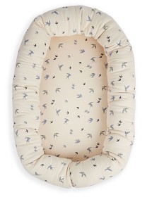 Bilde av Filibabba Babynest (Dancing Swallow Blue)