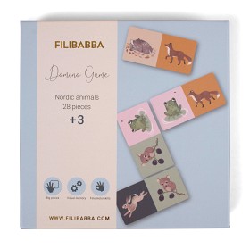 Bilde av Filibabba Dominospill (Nordiske Dyr)