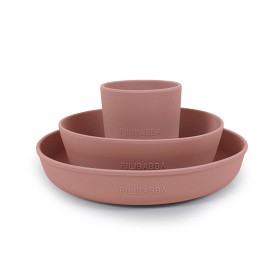 Bilde av Filibabba Barnservise Silikon (Rosa)