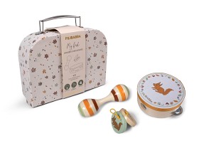 Bilde av Filibabba Lekveske Med 3 Instrument (Beige)