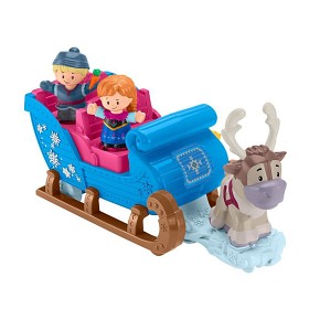 Bilde av Fisher Price - Little People Disney Frozen Kristoffers släde