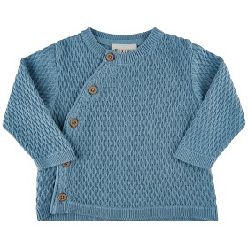 Bilde av Fixoni Stickad kofta (Faded Denim)